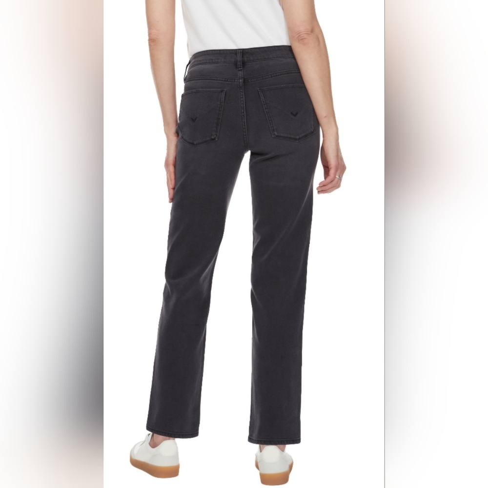 NEW! Hudson Black Wash Straight Leg Mid Rise Jeans - Picture 3 of 15